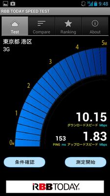 東京都港区　3G回線